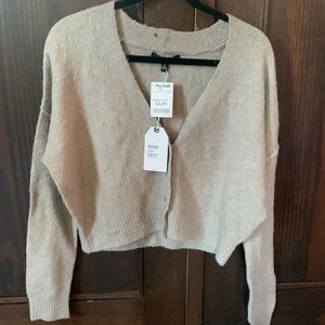 Grey cropped sweater